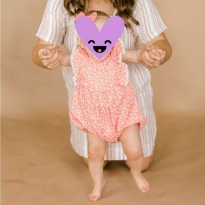 Baby Girl Vignette Bubble. 6-12 months.